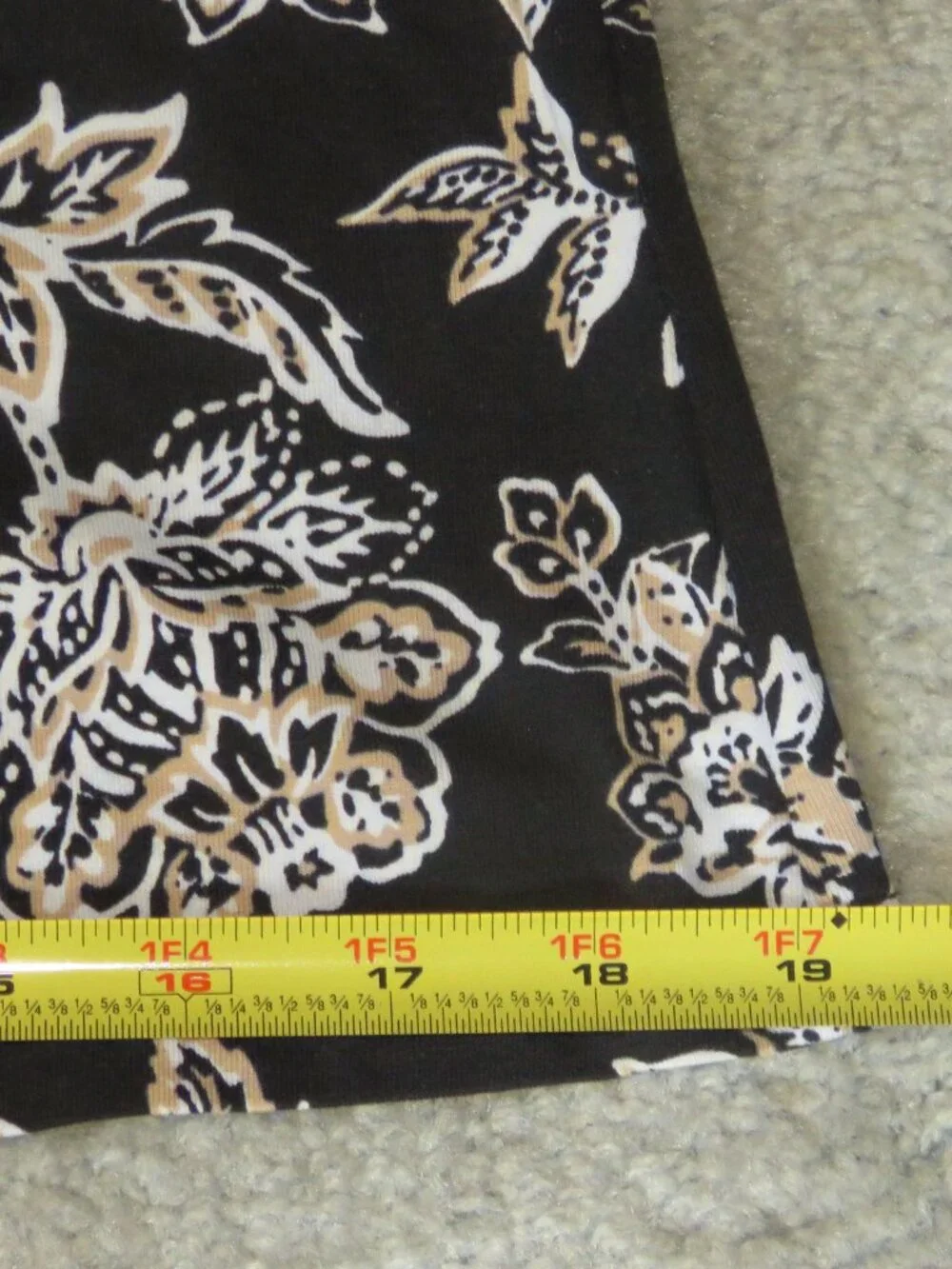 NEW NWOT Denim & Co. Beach Black Floral Print Sleeveless High Neck Tank Top XXS